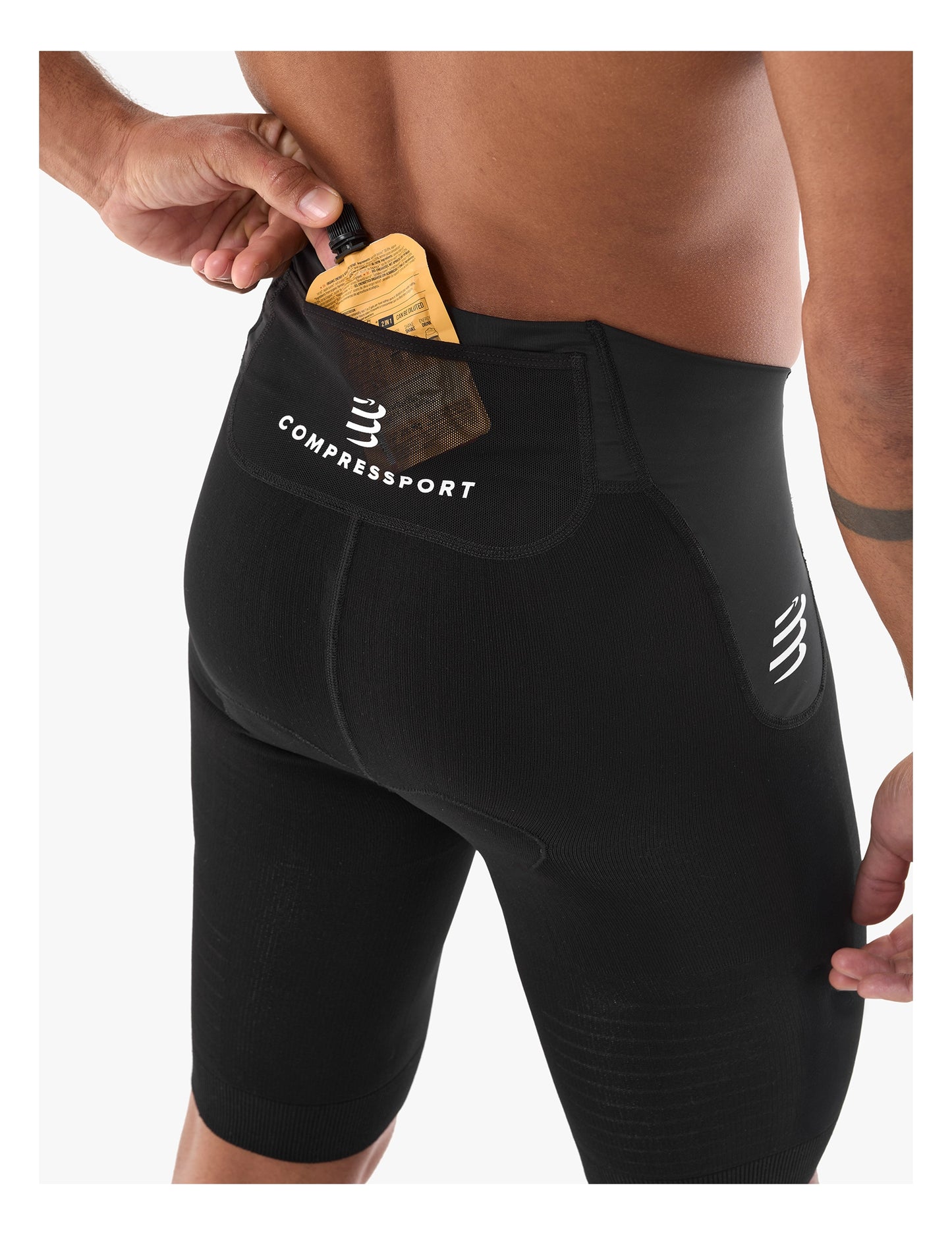 Quần Ba Môn Nam Compressport Tri Under Control Short - Đen (Black)