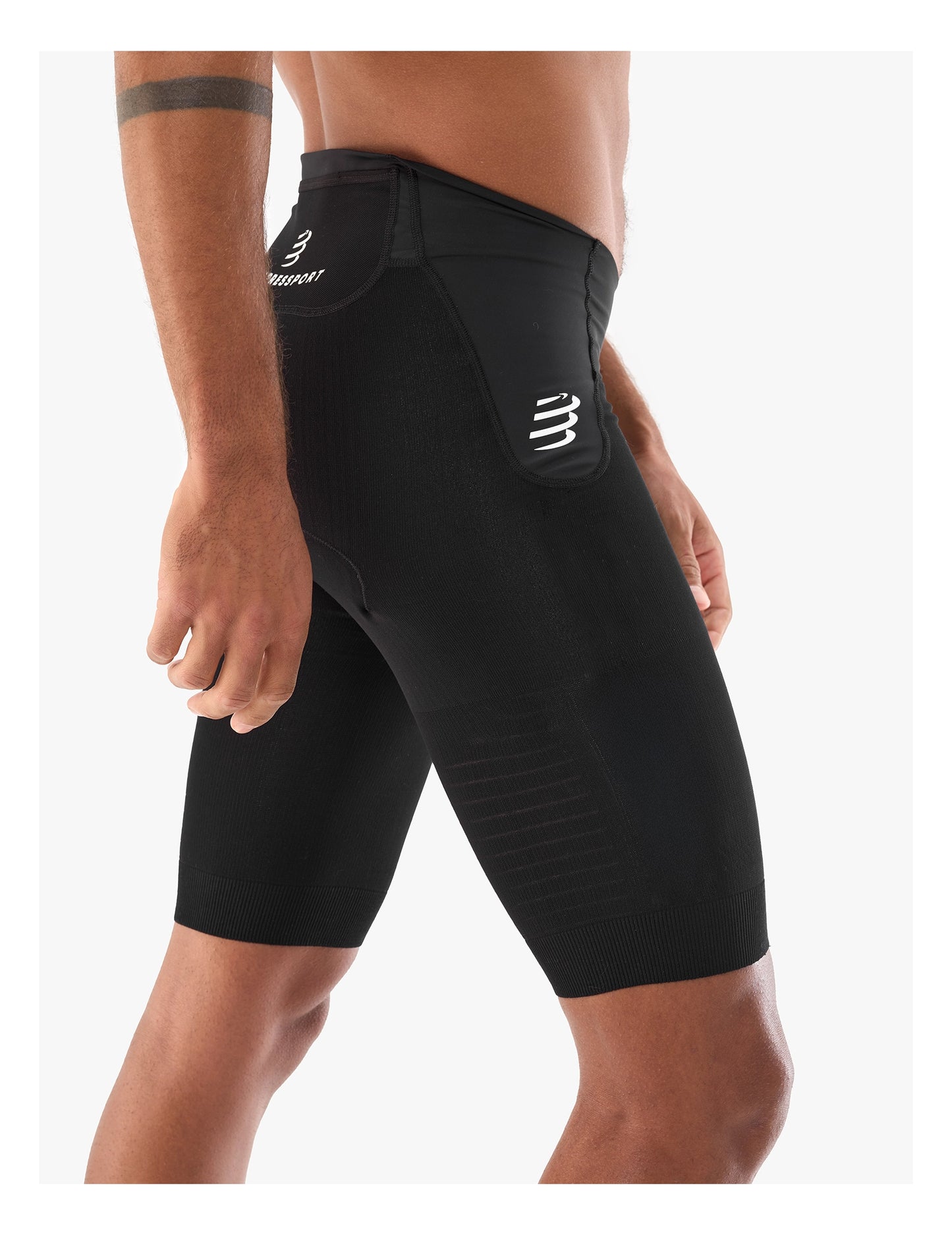 Quần Ba Môn Nam Compressport Tri Under Control Short - Đen (Black)