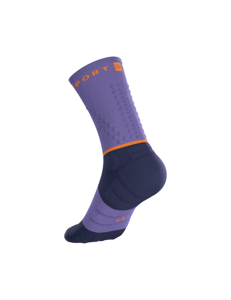 Tất Chạy Trail Compressport Ultra Trail Socks V2.0 - Tím Aster Purple/Peacoat