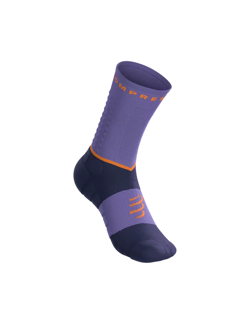 Tất Chạy Trail Compressport Ultra Trail Socks V2.0 - Tím Aster Purple/Peacoat