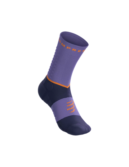 Tất Chạy Trail Compressport Ultra Trail Socks V2.0 - Tím Aster Purple/Peacoat
