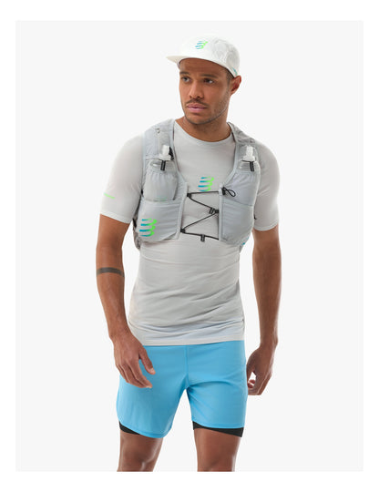 Vest chạy Trail Compressport UltRun Evo 10 - Xám (Gray Violet/Blue Green)