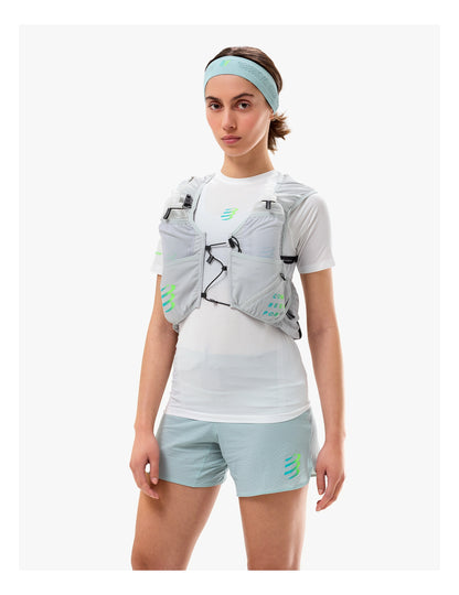 Vest chạy Trail Compressport UltRun Evo 10 - Xám (Gray Violet/Blue Green)