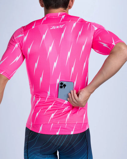 Áo Đạp Xe Nam Zoot Men's Cycle Aero Jersey - Elements Bolts