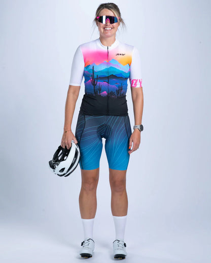 Áo Đạp Xe Nữ Zoot Women's Cycle Aero Jersey - Elements