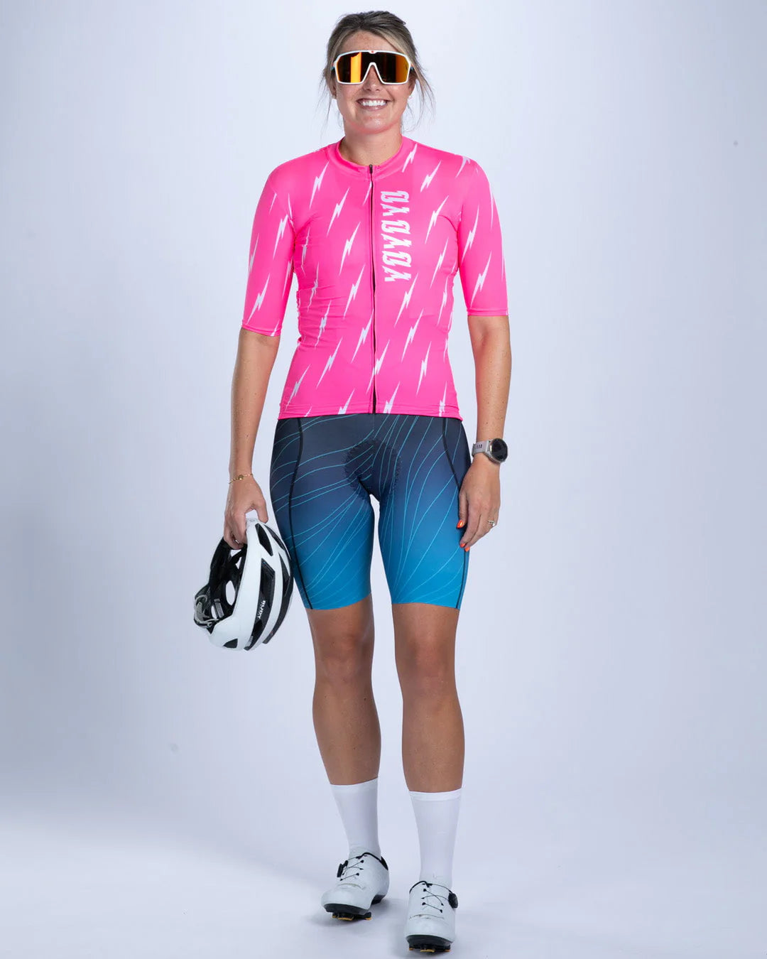 Áo Đạp Xe Nữ Zoot Women's Cycle Aero Jersey - Elements Bolts