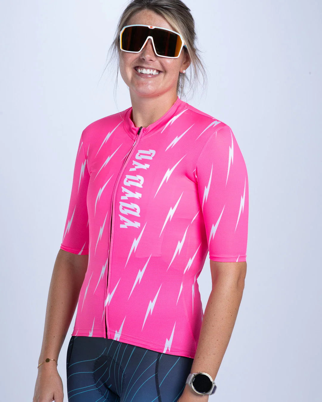Áo Đạp Xe Nữ Zoot Women's Cycle Aero Jersey - Elements Bolts