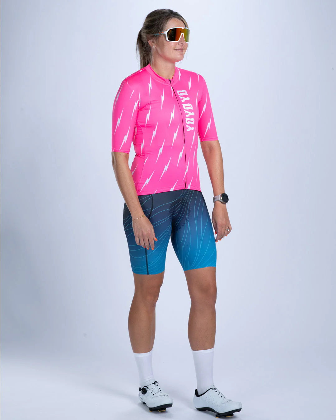 Áo Đạp Xe Nữ Zoot Women's Cycle Aero Jersey - Elements Bolts