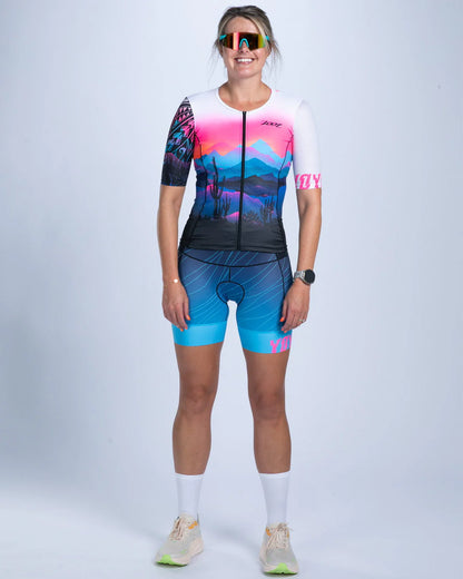 Áo Ba Môn Nữ Zoot Women's Ltd Tri Aero Jersey - Elements