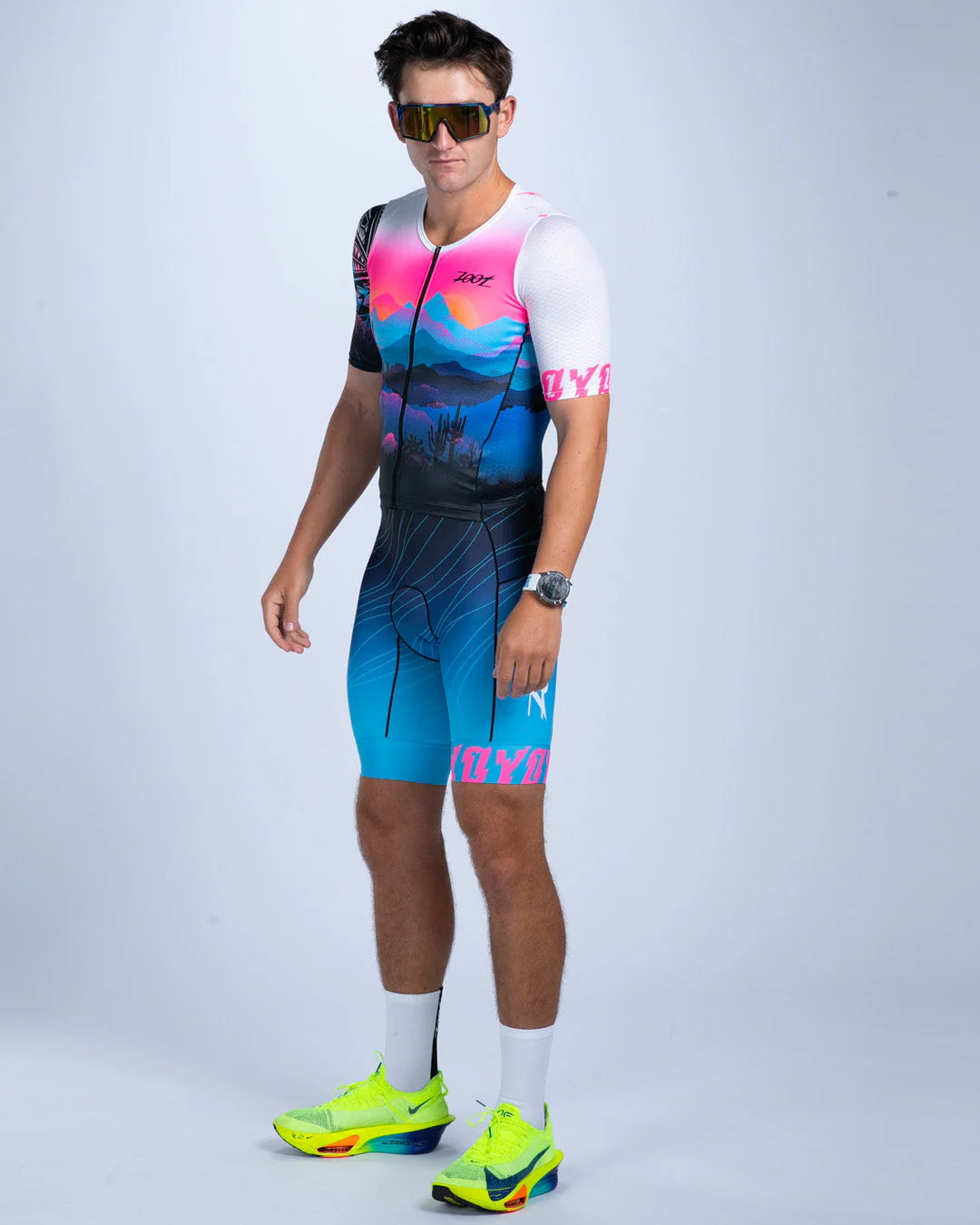 Đồ ba môn Nam Zoot Men's Ltd Tri Aero Fz Racesuit - Elements