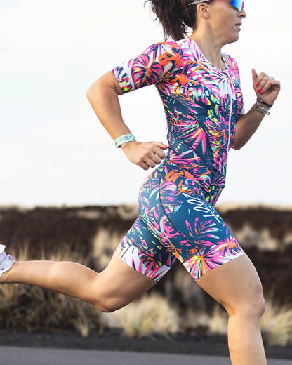 Đồ Ba Môn Nữ Zoot Women's Ltd Tri Aero Fz Racesuit - Island Original