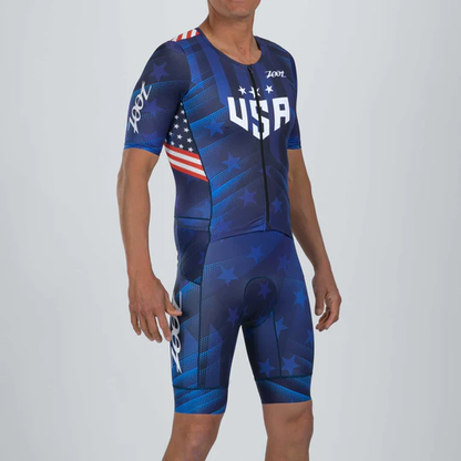 Đồ ba môn Nam Zoot LTD Tri Aero Fz Racesuit - RWB