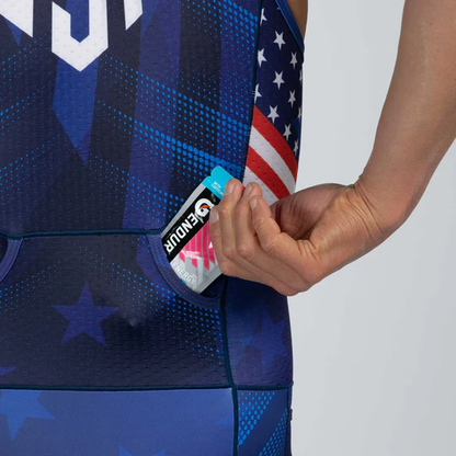 Đồ ba môn Nam Zoot Ltd Tri Slvs Fz Racesuit - RWB