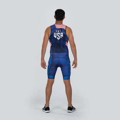 Đồ ba môn Nam Zoot Ltd Tri Slvs Fz Racesuit - RWB