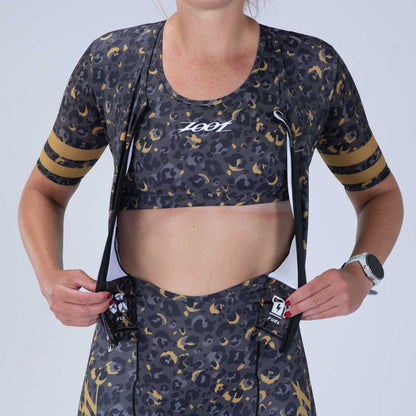 Đồ ba môn Nữ Zoot LTD Tri Aero Fz Racesuit - Cheetah