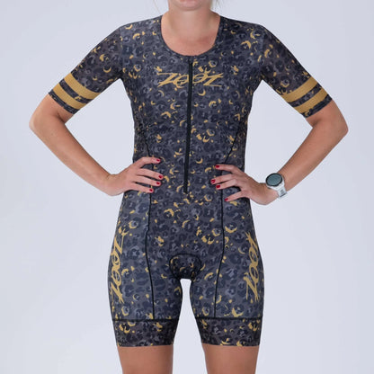 Đồ ba môn Nữ Zoot LTD Tri Aero Fz Racesuit - Cheetah