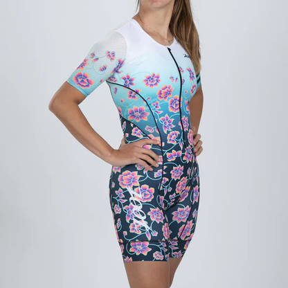 Bộ áo liền quần Ba môn Nữ Zoot LTD Tri Aero FZ Racesuit - Nani