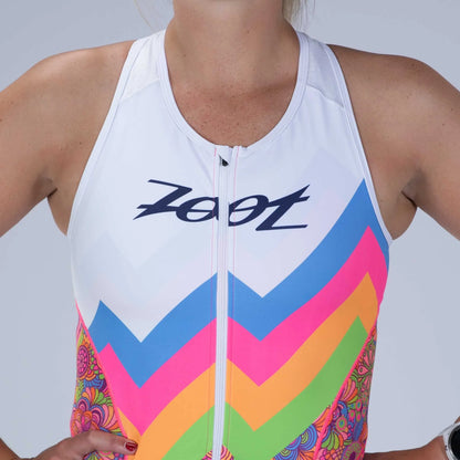 Đồ ba môn Nữ Zoot LTD Tri SLVS Fz Racesuit - Salty Groove
