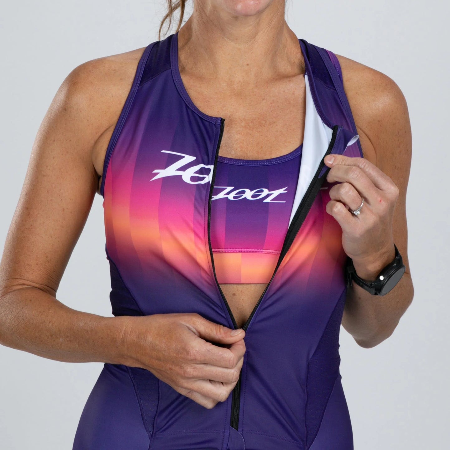Women's Ltd Tri Slvs Fz Racesuit - Twilight