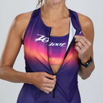 ZOOT Women's Ltd Tri Slvs Fz Racesuit - Twilight