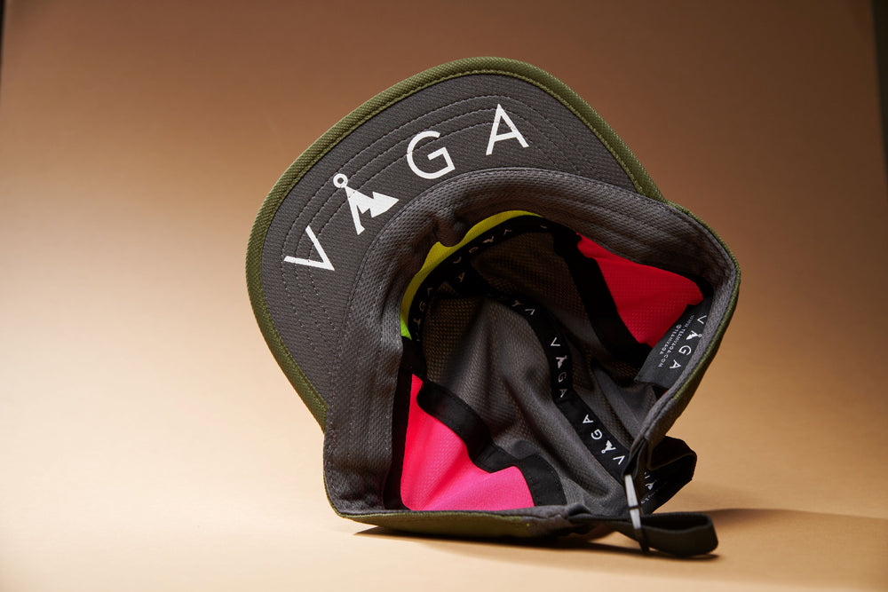VAGA Club Cap - Mid Grey/Military Green/Neon Pink/Charcoal/Neon Yellow