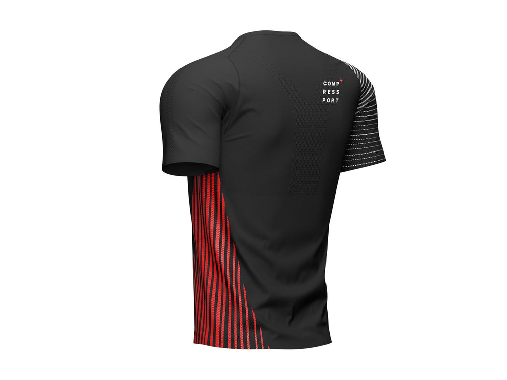 Compressport - Performance SS T-Shirt M - Black/Red