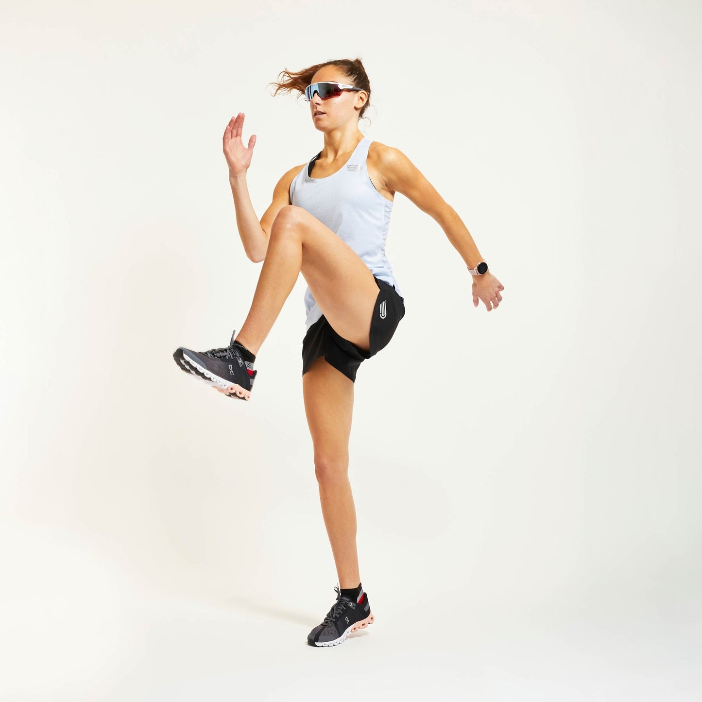 Áo chạy bộ Nữ Pressio Ārahi Singlet - Xanh (Light Blue)