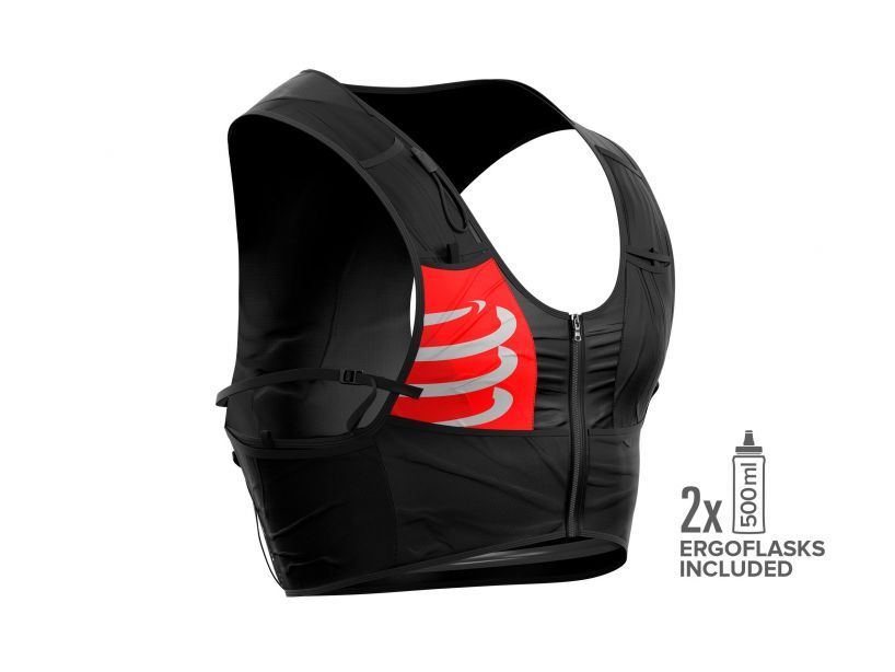 Vest chạy Trail Compressport Unisex's UltRun S Pack - Đen (Black)