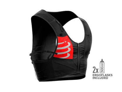 Vest chạy Trail Compressport Unisex's UltRun S Pack - Đen (Black)