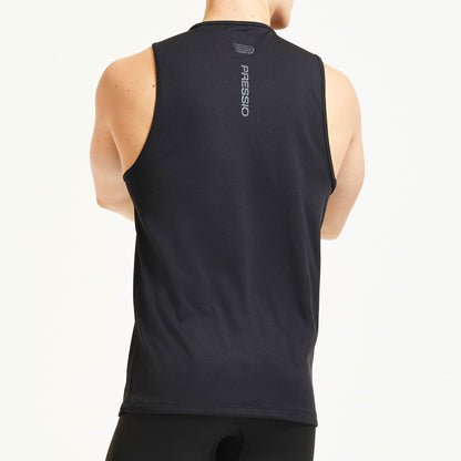 Áo chạy bộ Nam Pressio Hāpai Singlet - Đen (Black)