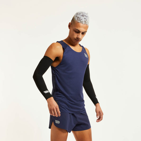 Áo chạy bộ Nam Pressio Ārahi Singlet - Xanh Navy