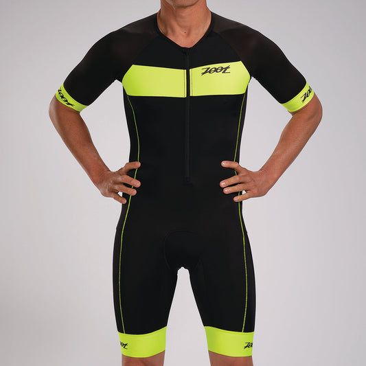 Bọ áo liền quần Ba môn Nam ZOOT Core Tri AERO Racesuit - Safety Yellow