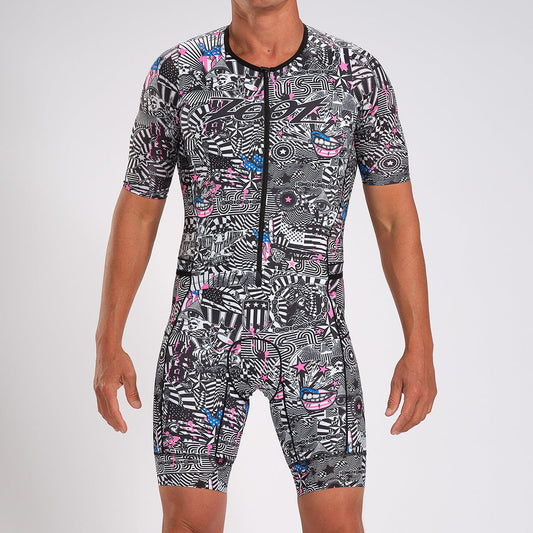 Bộ áo liền quần Ba môn Nam Zoot LTD Tri Full Zip Racesuit - American Rebel