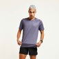 Áo chạy bộ Nam Pressio Ārahi S/S Top - Tím (Dark Grey)