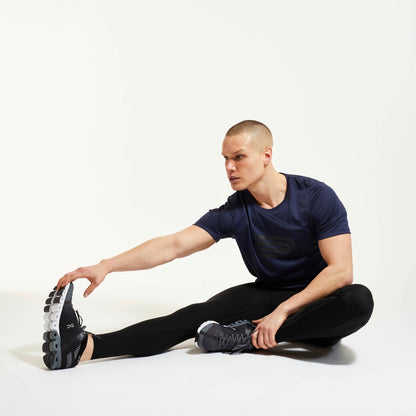 Áo chạy bộ Nam Pressio Hāpai S/S Tee - Xanh Navy