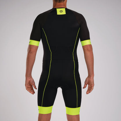 Bọ áo liền quần Ba môn Nam ZOOT Core Tri AERO Racesuit - Safety Yellow