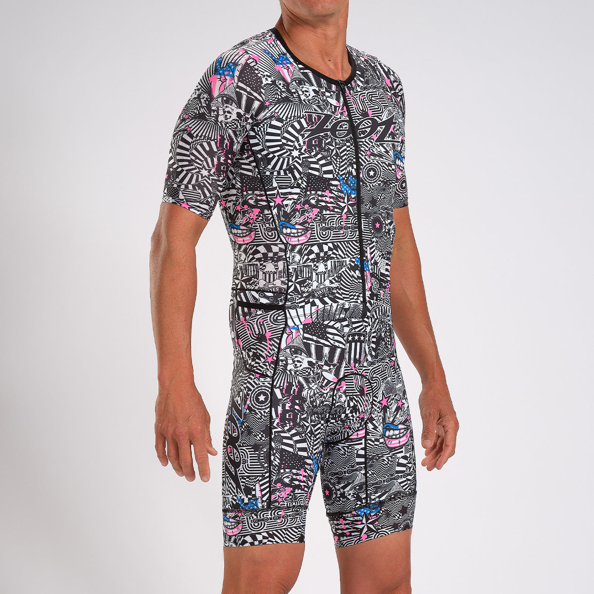 Bộ áo liền quần Ba môn Nam Zoot LTD Tri Full Zip Racesuit - American Rebel