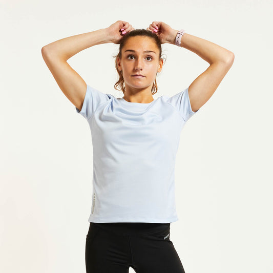 Áo chạy bộ Nữ Pressio Hāpai S/S Tee - Xanh (Light Blue)