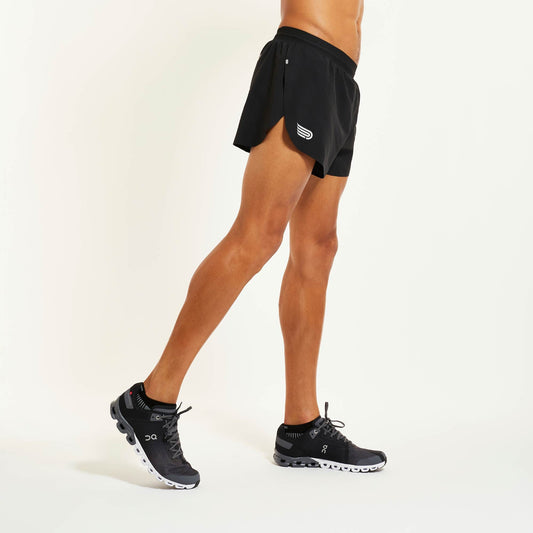 Quần chạy bộ Nam Pressio Ārahi 3" Short - Đen (Black)