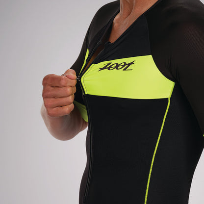 Bọ áo liền quần Ba môn Nam ZOOT Core Tri AERO Racesuit - Safety Yellow