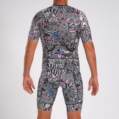 Bộ áo liền quần Ba môn Nam Zoot LTD Tri Full Zip Racesuit - American Rebel