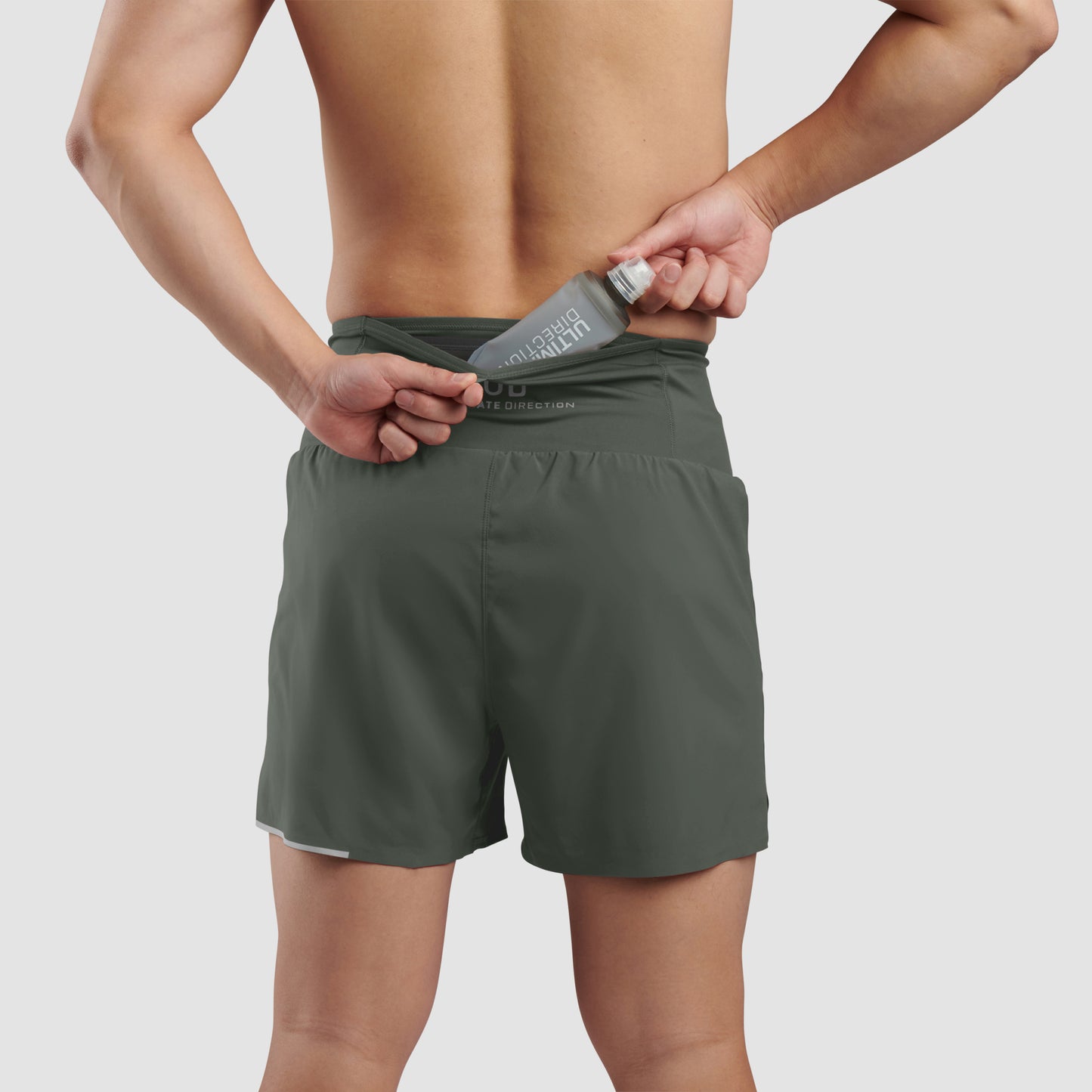 Quần Chạy Bộ Nam Ultimate Direction Men's Velum Short 5" - Dark Camo Green