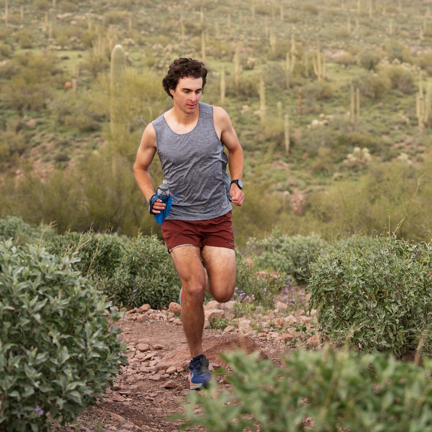 Quần Chạy Bộ Nam Ultimate Direction Men's Velum Short 5" - Rust