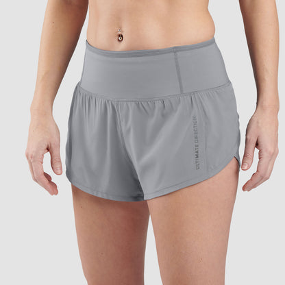 Quần Chạy Bộ Nữ Ultimate Direction Women's Velum Short 2.5"- Gray