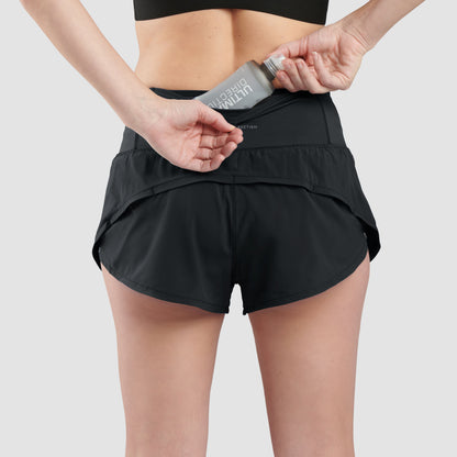 Quần Chạy Bộ Nữ Ultimate Direction Women's Velum Short 2.5"- Onyx