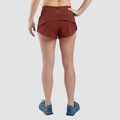 Quần Chạy Bộ Nữ Ultimate Direction Women's Velum Short 2.5"- Rust