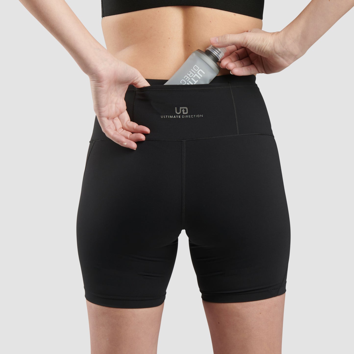Quần Bó Cơ Nữ Ultimate Direction Women's Race Velum Short 6"- Onyx