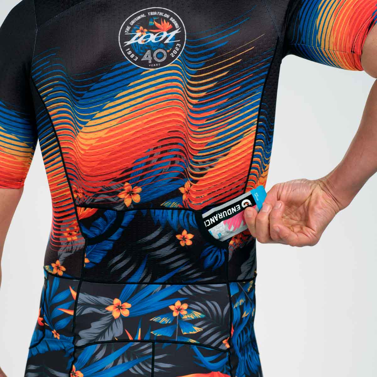 Bộ áo liền quần Ba môn Nam Zoot Tri Full Zip Racesuit  - 40 Years