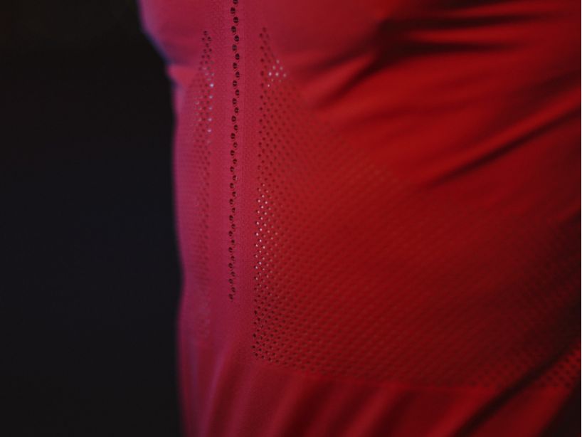 Áo chạy bộ Nam Compressport Racing SS Tshirt - Đỏ (Red/White)