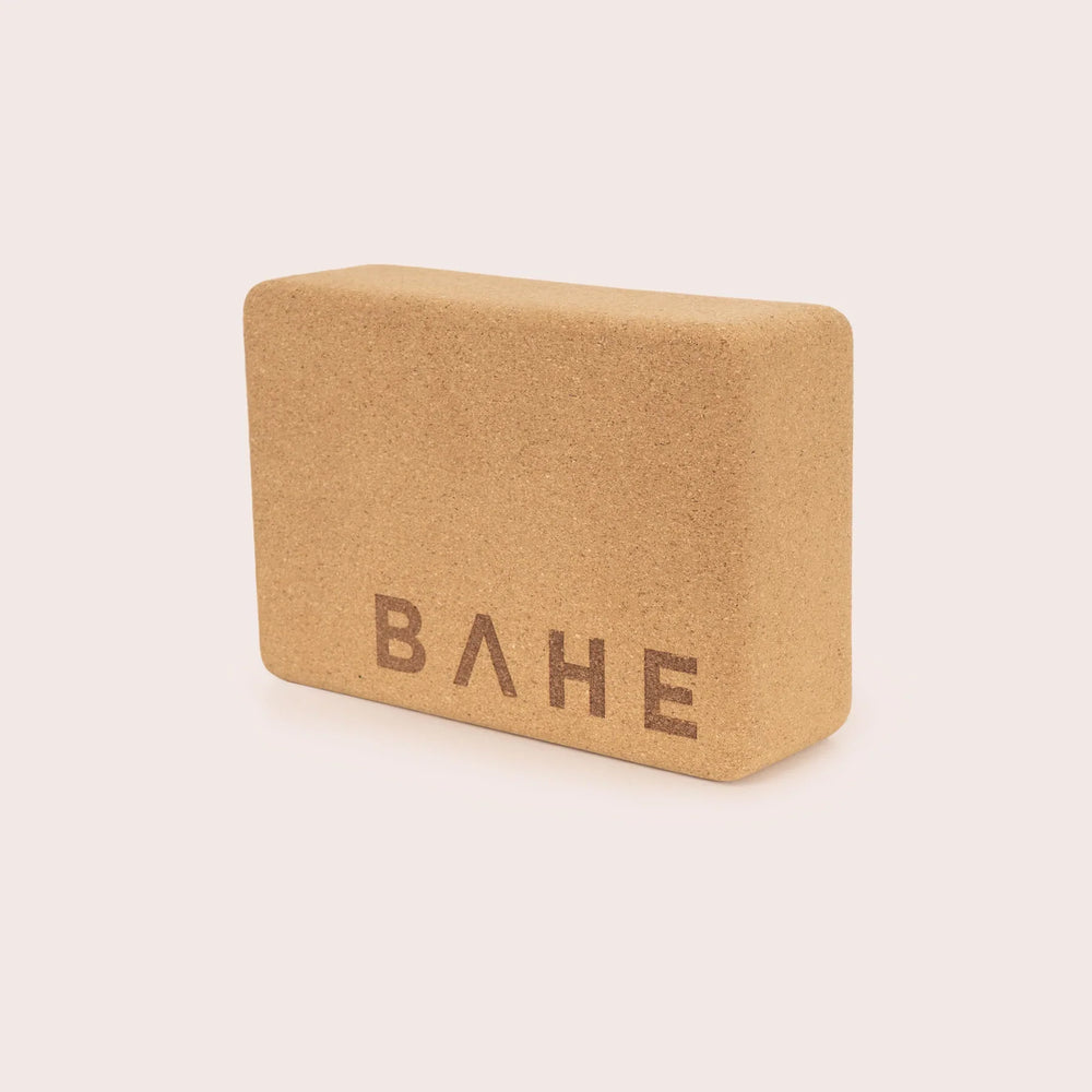BAHE Cork Yoga Block 14.5x22.5x7.6cm - Cork